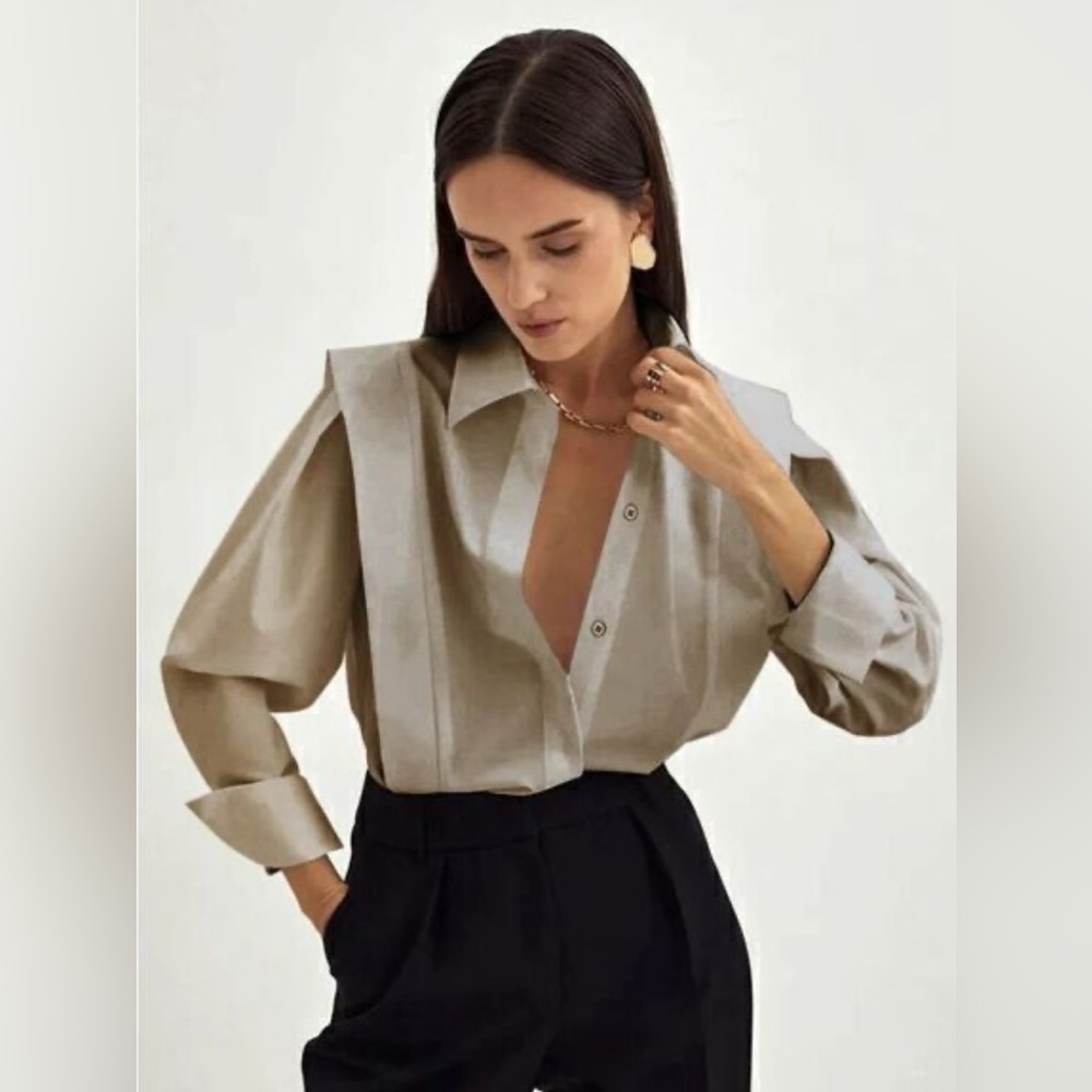 NWT Commense Fair And Square Button Down Shirt, Size L